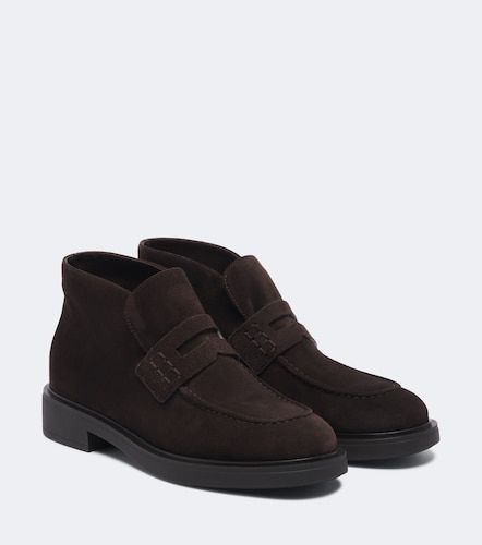 Brogue suede ankle boots - Gianvito Rossi - Modalova