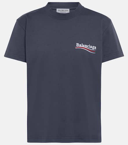Camiseta de algodón con logo - Balenciaga - Modalova