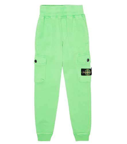 Cotton fleece sweatpants - Stone Island Junior - Modalova