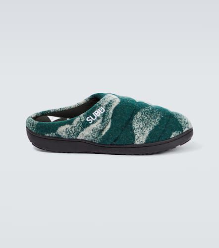 X Subu jacquard wool-blend slippers - And Wander - Modalova