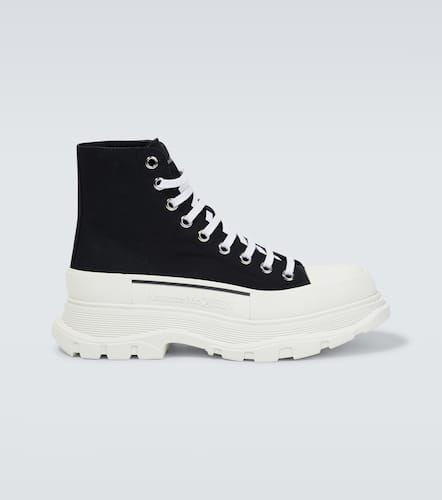 Tread Slick canvas high-top sneakers - Alexander McQueen - Modalova