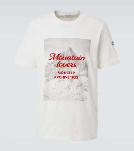 Moncler Logo cotton jersey T-shirt - Moncler - Modalova