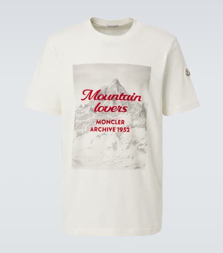 Moncler Logo cotton jersey T-shirt - Moncler - Modalova