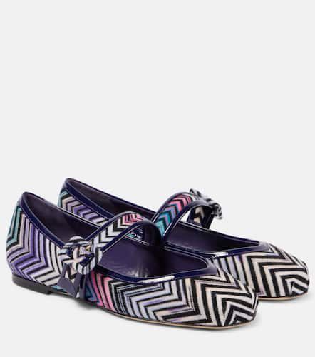 Ballerine Mary Jane a zig zag con pelle - Missoni - Modalova