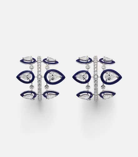 Tulip 18kt white gold earrings with diamonds - Kamyen - Modalova