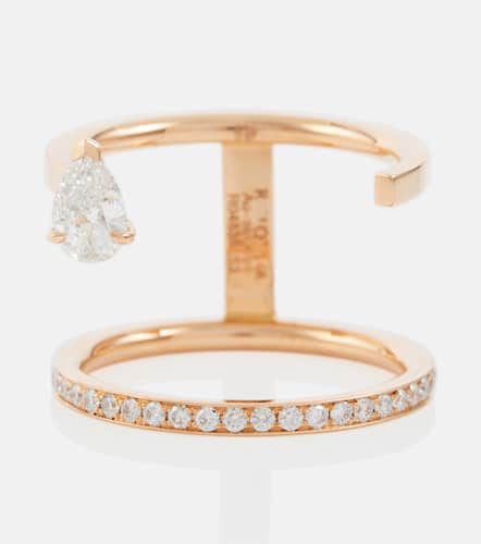 Serti Sur Vide 18kt rose ring with diamonds - Repossi - Modalova