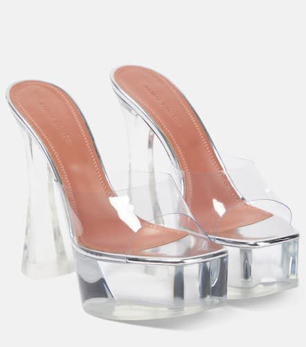 Mules Dalida Glass de PVC con plataforma - Amina Muaddi - Modalova