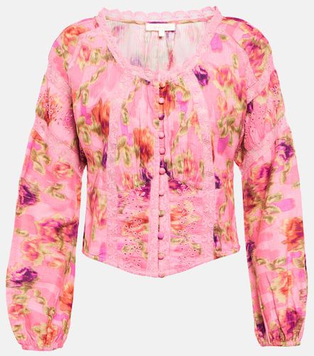 Nayeem floral cotton bustier top - LoveShackFancy - Modalova