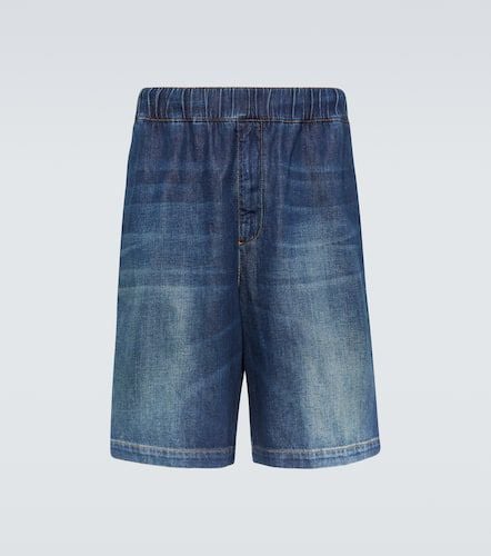 Denim chambray Bermuda shorts - Valentino - Modalova