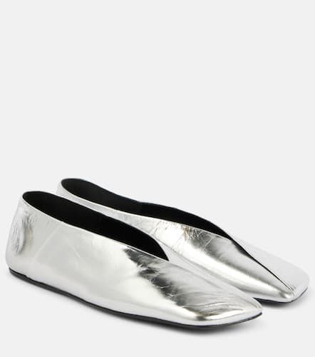 Ballerinas aus Metallic-Leder - Jil Sander - Modalova