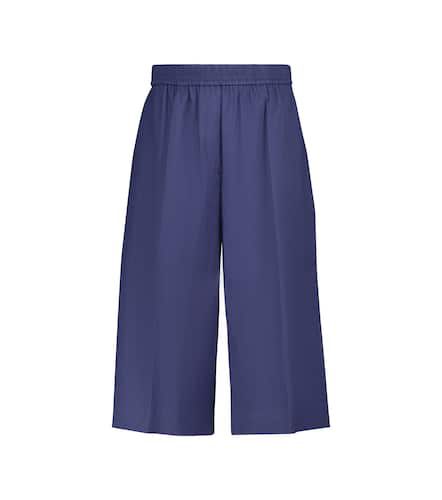 Tan linen and cotton Bermuda shorts - Joseph - Modalova