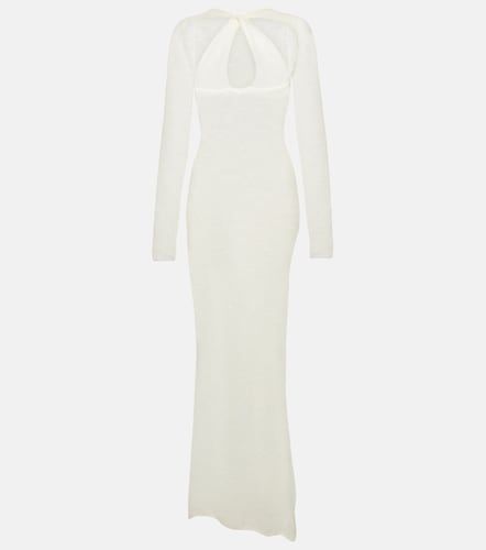 Semi-sheer cutout wool-blend maxi dress - Coperni - Modalova