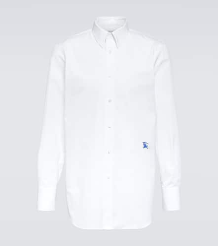 Camisa de algodón con Equestrian Knight - Burberry - Modalova