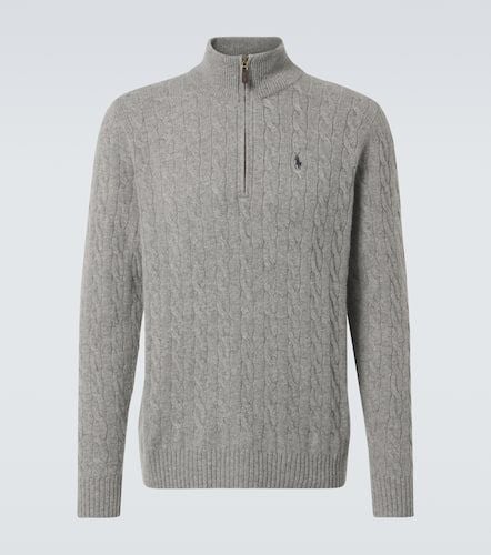 Cable-knit wool and cashmere half-zip sweater - Polo Ralph Lauren - Modalova