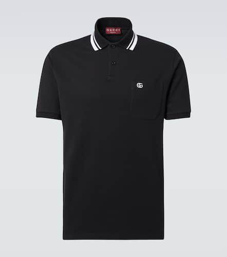 GG Web cotton-blend polo shirt - Gucci - Modalova