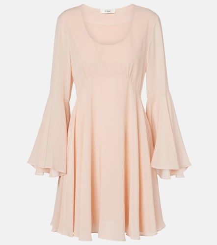Chloé Vestido corto de georgette de seda - Chloe - Modalova