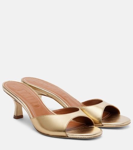 Mules Brigitte 100 de piel metalizada - Staud - Modalova