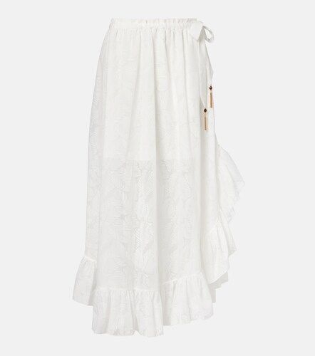 Daylight ruffled cotton-blend maxi skirt - Zimmermann - Modalova