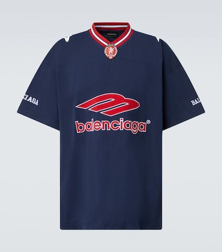 Camiseta de jersey de algodón oversized - Balenciaga - Modalova