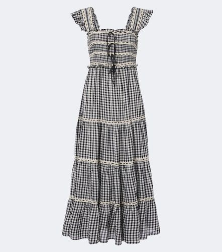 Vestido midi Chandra de algodón a cuadros - Rixo - Modalova