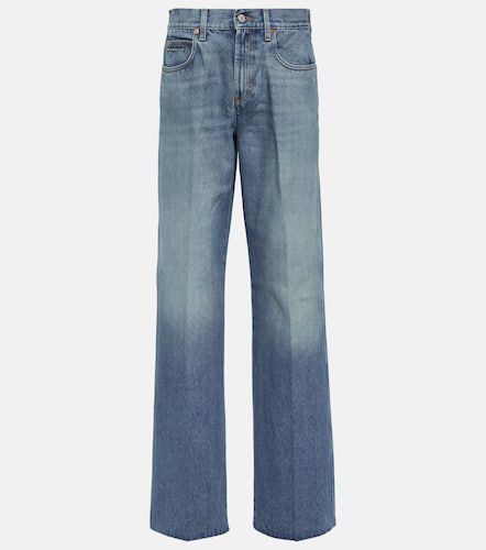 Jeans rectos con Horsebit de tiro medio - Gucci - Modalova