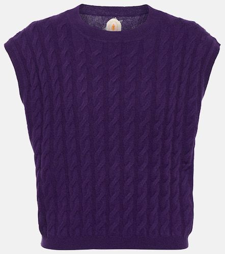 Cable-knit cashmere vest - Jardin des Orangers - Modalova