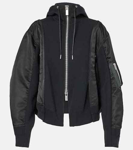 Bomber in jersey di misto cotone e twill - Sacai - Modalova