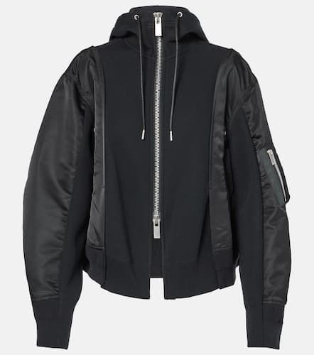 Chaqueta bomber de jersey y sarga - Sacai - Modalova