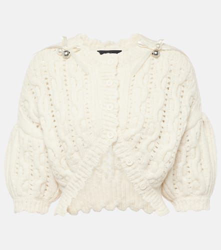 Embellished alpaca-blend cardigan - Simone Rocha - Modalova