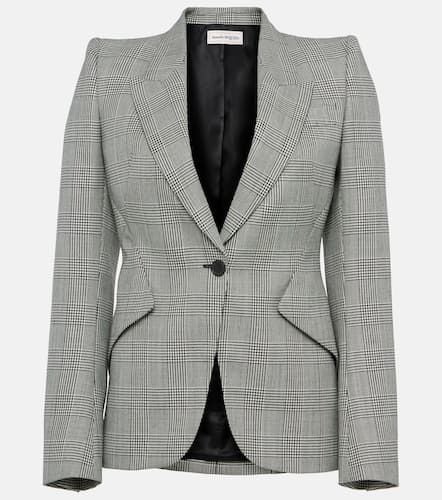 Houndstooth wool blazer - Alexander McQueen - Modalova