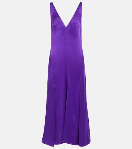 Victoria Beckham Abito midi in raso - Victoria Beckham - Modalova