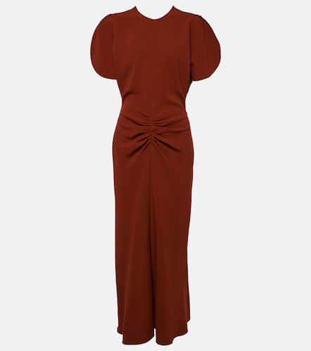 Vestido midi con mangas abullonadas - Victoria Beckham - Modalova