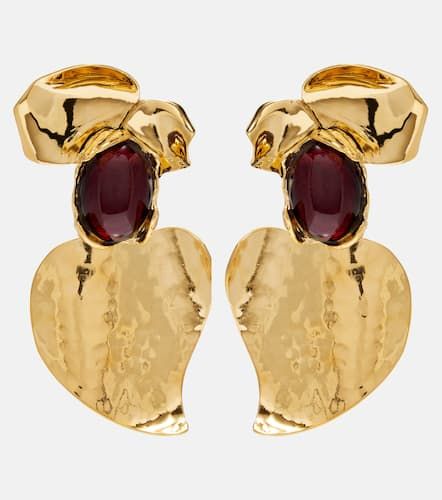 Embellished clip-on earrings - Saint Laurent - Modalova