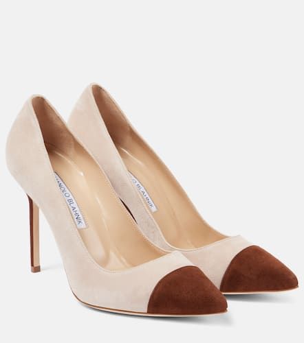 Pumps Capcour 105 aus Veloursleder - Manolo Blahnik - Modalova