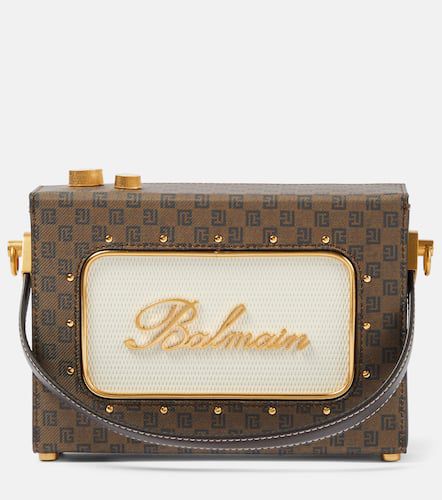 Radio faux leather shoulder bag - Balmain - Modalova