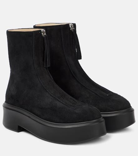 Ankle Boots aus Veloursleder - The Row - Modalova