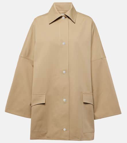 Oversized cotton twill jacket - Toteme - Modalova