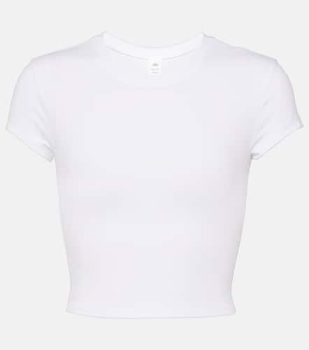 Alosoft cropped jersey T-shirt - Alo Yoga - Modalova