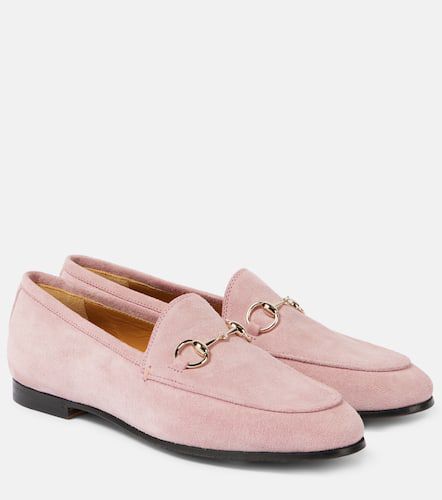 Loafers Jordaan Horsebit aus Veloursleder - Gucci - Modalova