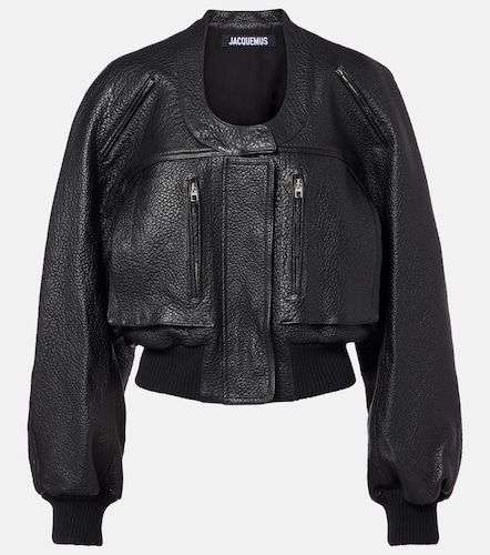 Jacquemus Cropped leather jacket - Jacquemus - Modalova