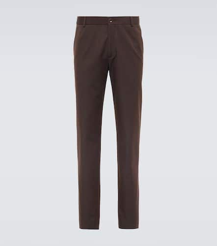 Pantalones chinos de gabardina de algodón y lana - Loro Piana - Modalova