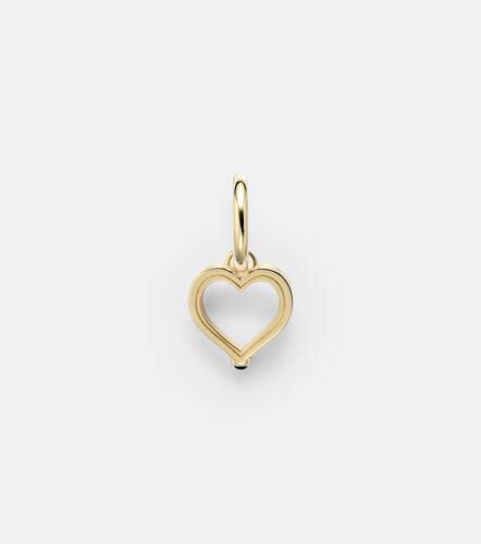 Einzelner Ohrring Baby Charm Heart aus 18kt Gelbgold mit Saphir - Marie Lichtenberg - Modalova