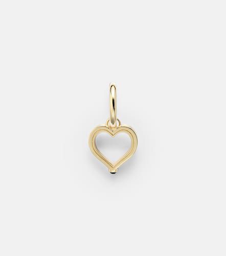 Orecchino singolo Baby Charm Heart in 18kt con zaffiri - Marie Lichtenberg - Modalova