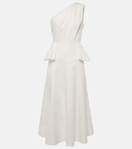 One-shoulder cotton poplin midi dress - Roland Mouret - Modalova