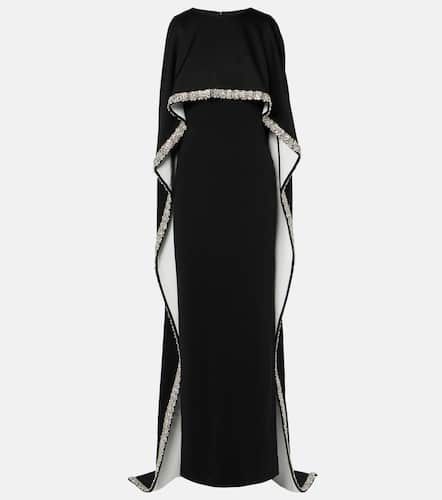 Robe longue en satin à ornements - Roland Mouret - Modalova