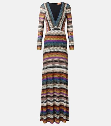 Abito lungo con lamé a righe - Missoni - Modalova