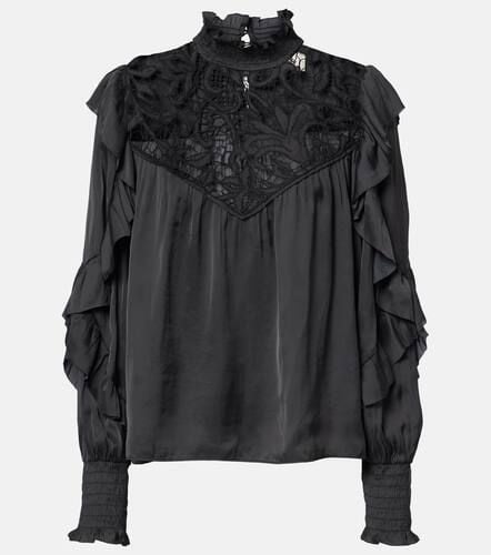 Blusa Seila rifinita in pizzo con volant - Isabel Marant - Modalova