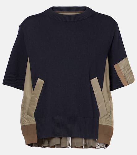 Sacai T-shirt in misto cotone - Sacai - Modalova