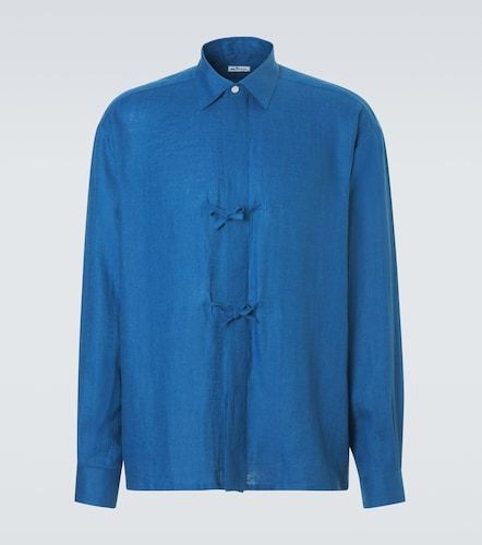 Kiton Camisa de lino con lazo - Kiton - Modalova