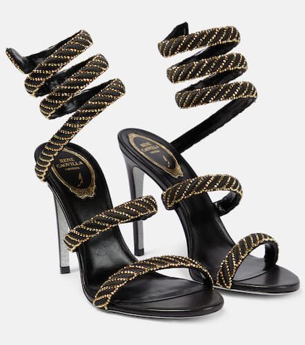 Braided embellished satin sandals - Rene Caovilla - Modalova